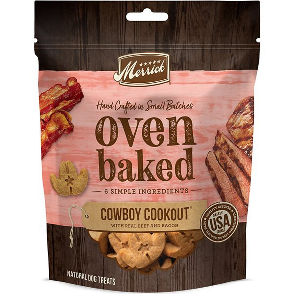 Merrick Dog Oven Baked Cowboy Cookout Beef 11 oz. 6 ct