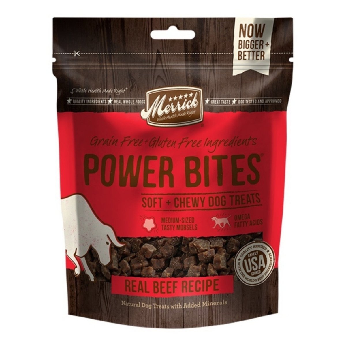 Merrick Dog Power Bite Beef 6oz. (Case Of 6) - Pets Perfect