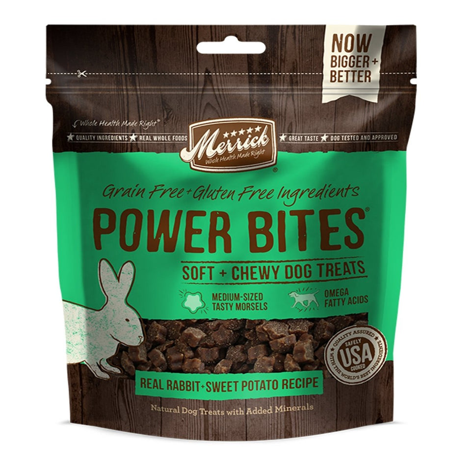 Merrick Power Bites Real Rabbit And Sweet Potato Recipe 6 oz6 ct