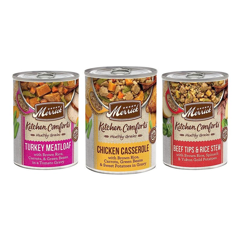 Merrick Kitchen Comforts Wet Dog Food Variety Pack, 12.7 oz, 12 ct