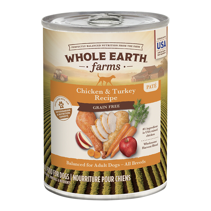Earth Farms Dog Chicken Turkey 12.7 oz. 12 ct
