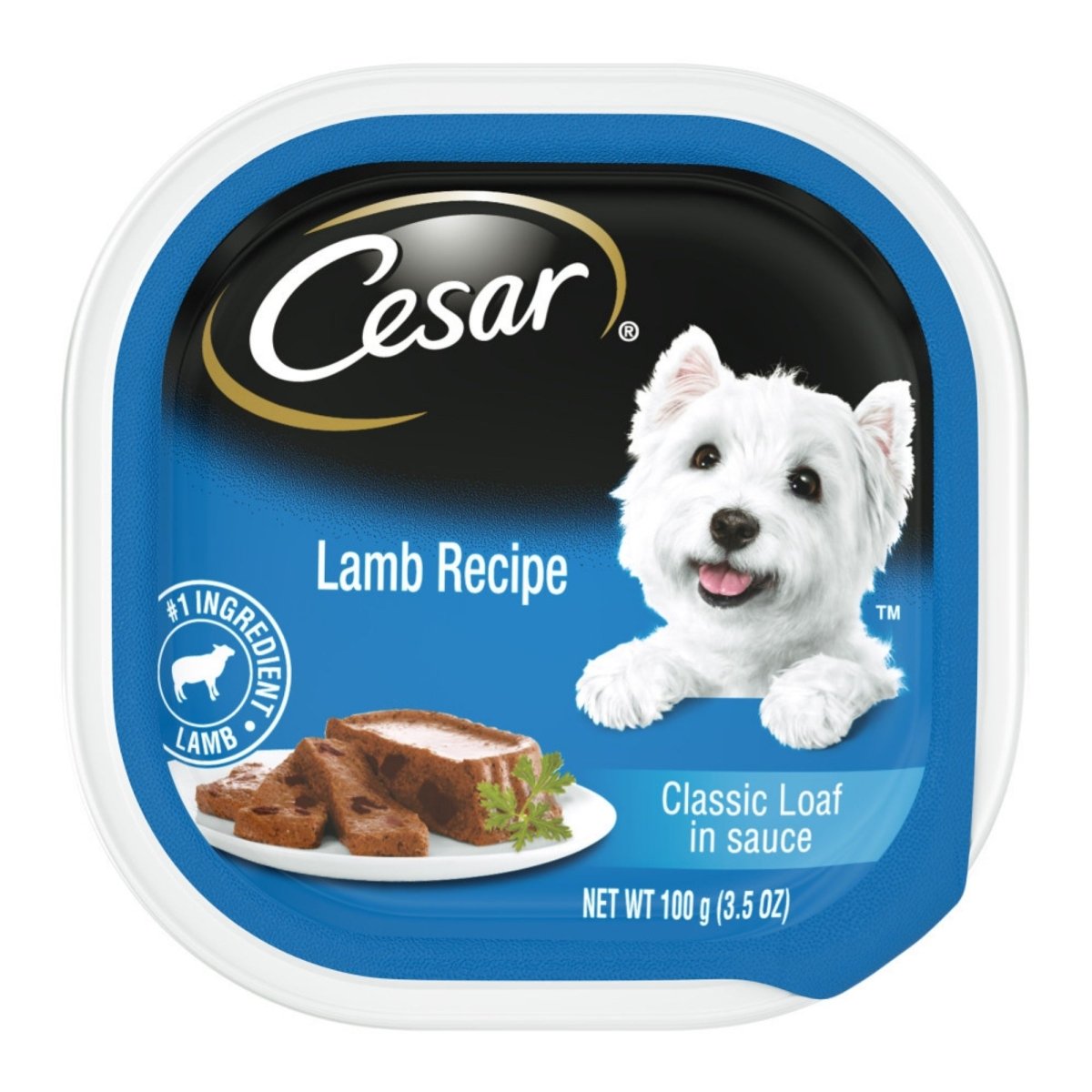 Cesar Classic Loaf in Sauce Adult Wet Dog Food Lamb 3.5oz 24pk - Pets Perfect
