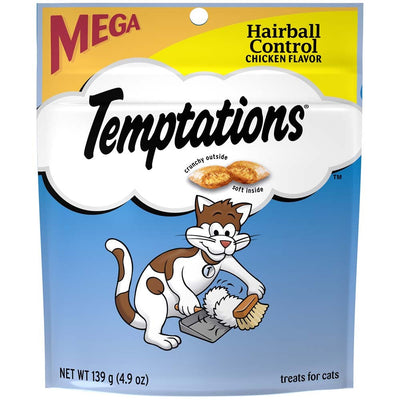 Temptations Hairball Control Chicken Flavor Cat Treat 4.9 Oz