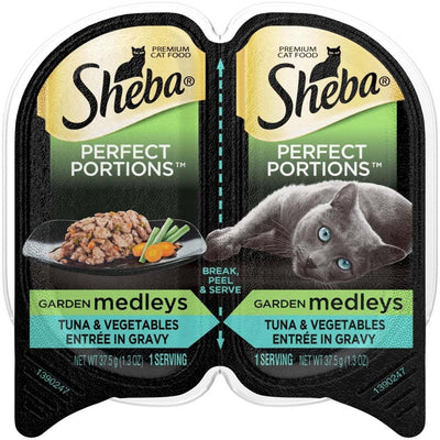 Sheba Perfect Portions Garden Medleys Wet Cat Food, 2.6 oz, 24 ct