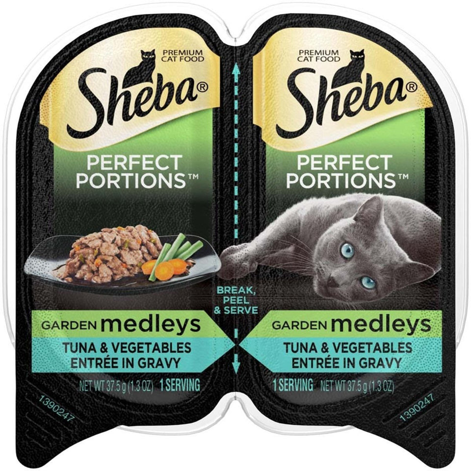 Sheba Perfect Portions Garden Medleys Wet Cat Food, 2.6 oz, 24 ct
