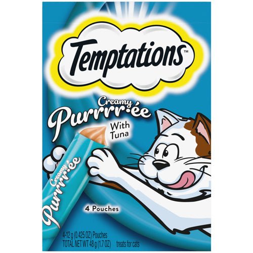 Temptations Creamy Purrrr - ee Cat Treats Tuna 1.7oz. (Case of 11) - Pets Perfect