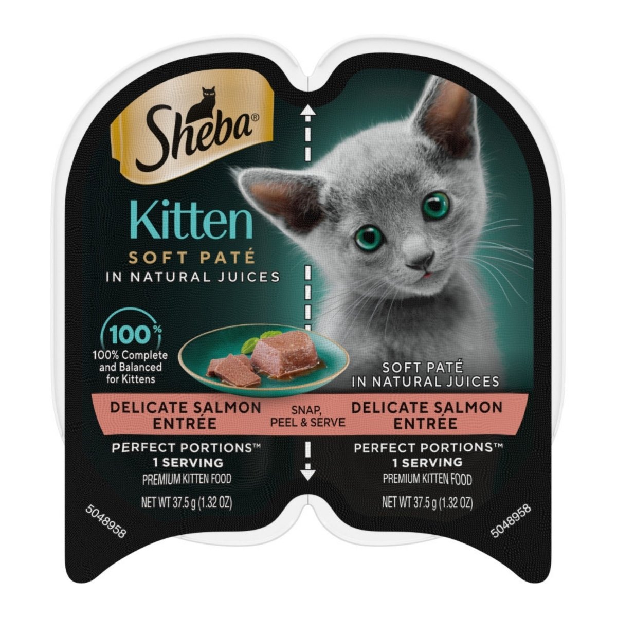Sheba Perfect Portions Soft Pate Wet Kitten Food Delicate Salmon 2.65oz - Pets Perfect
