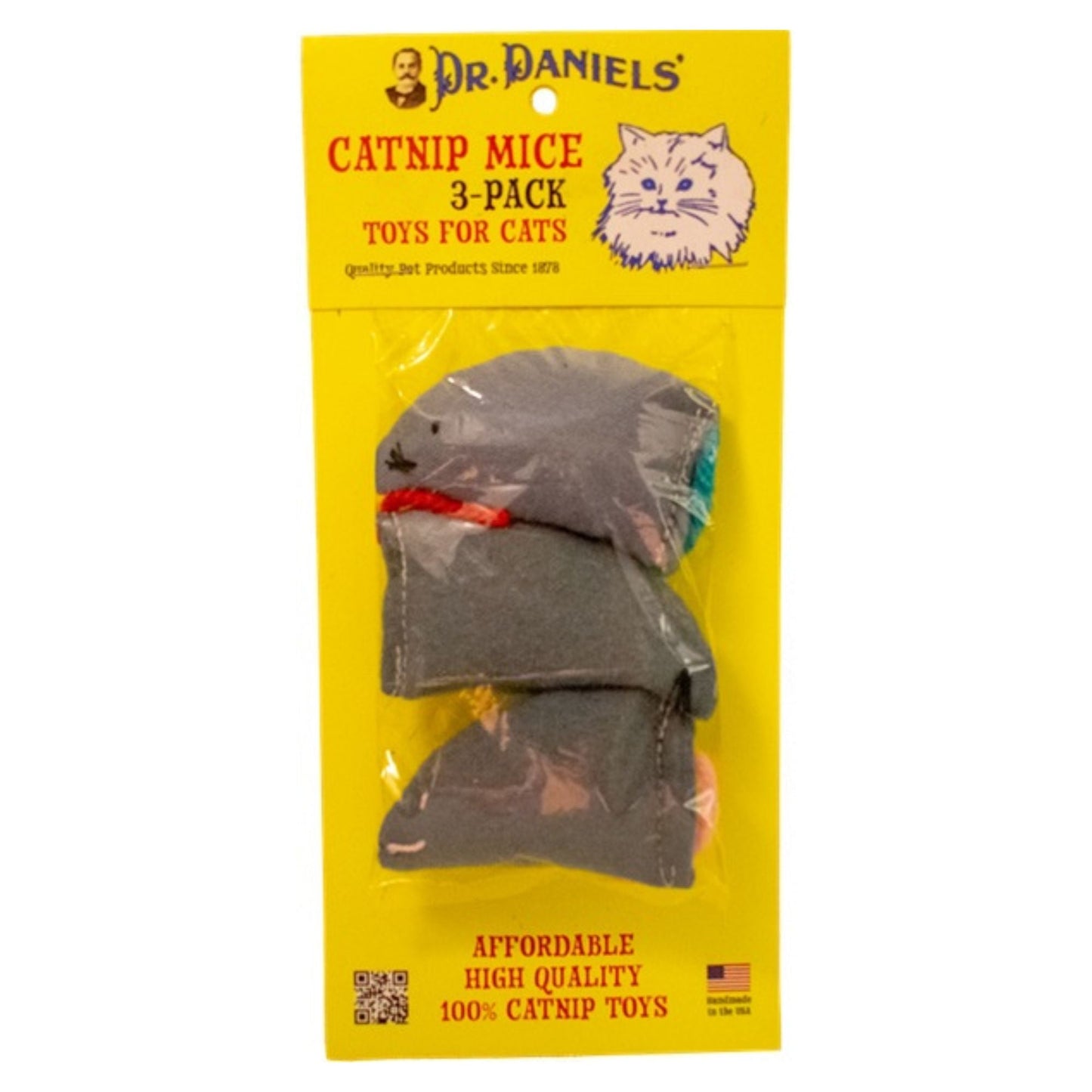 Dr. Daniel's Cat Catnip Mice 3 ct