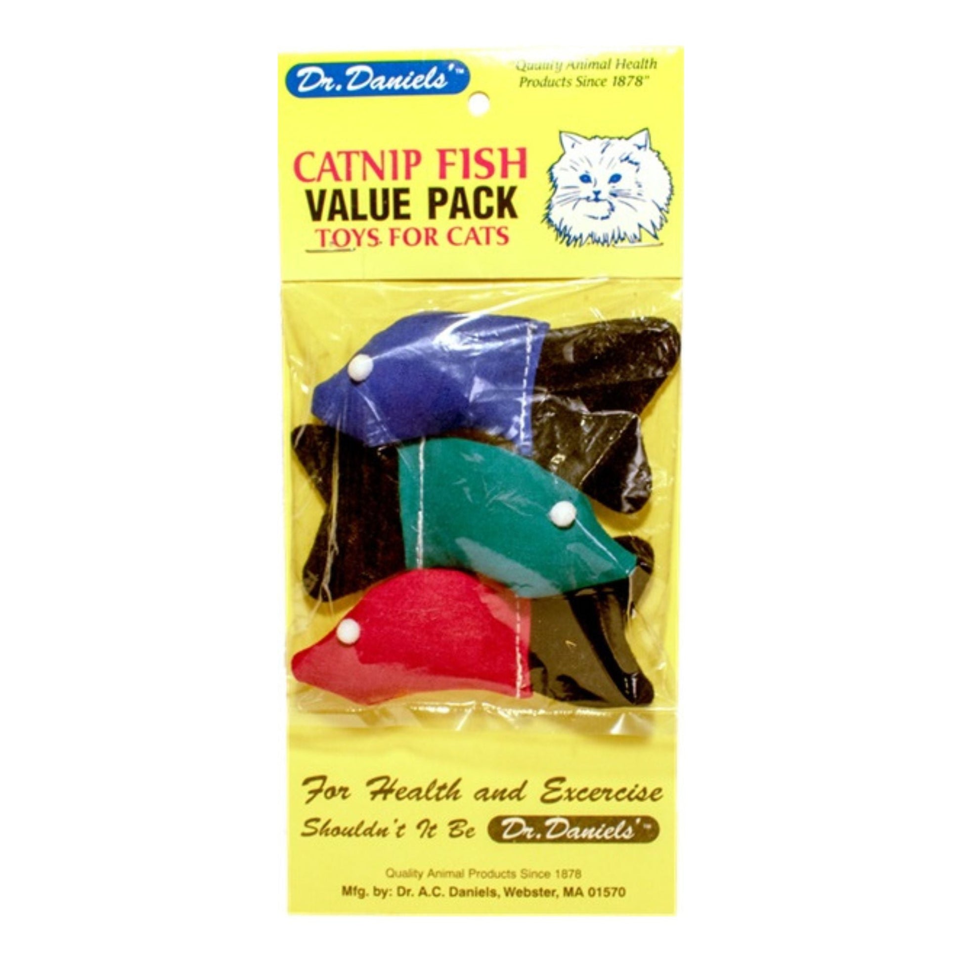 Dr. Daniel's Cat Catnip Fish 3 ct
