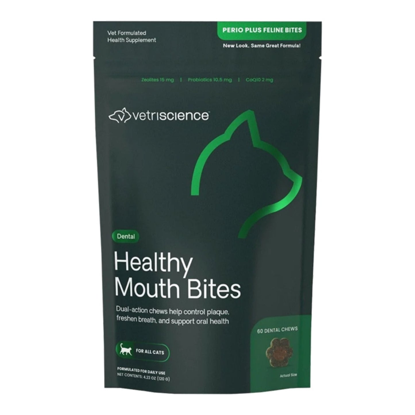Vetriscience Cat Dental Care Bites - 60 ct