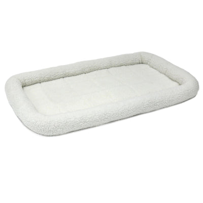 MidWest Homes for Pets QuietTime Bolster Dog Bed White 1ea/22in X 36in.