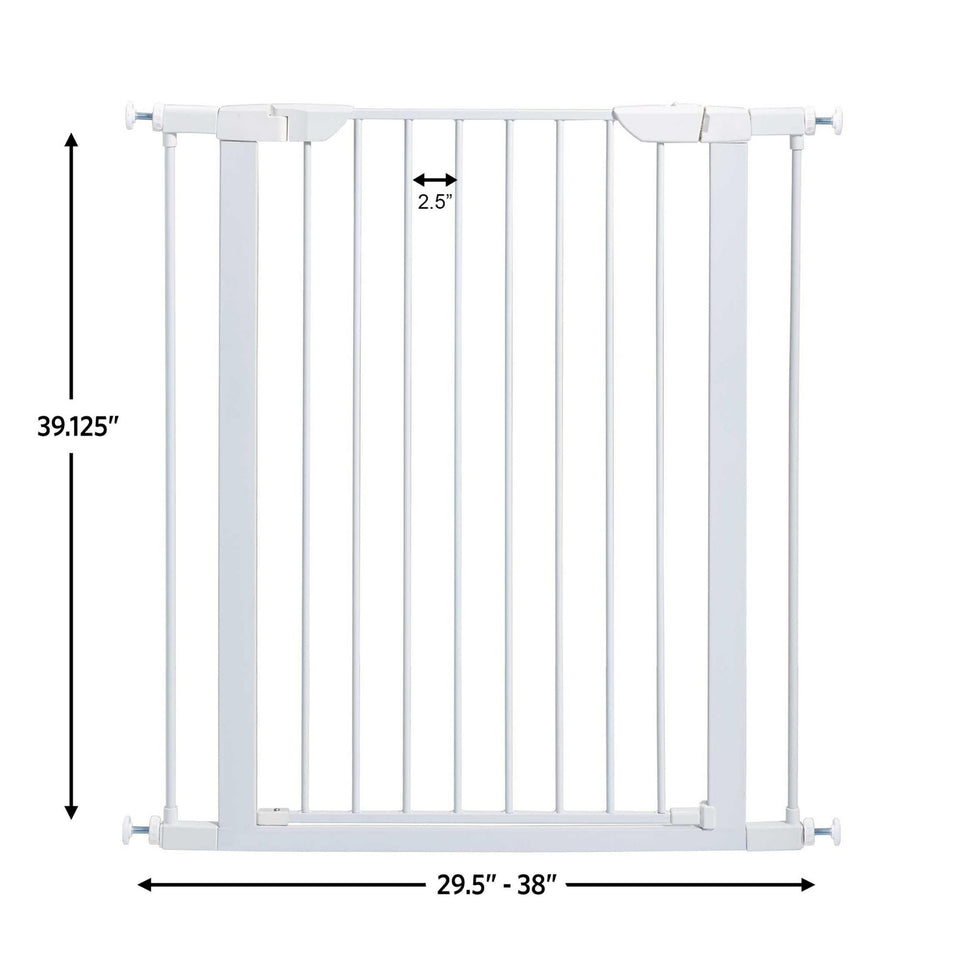 MidWest Homes for Pets Steel Pet Gate White 1ea/39in.
