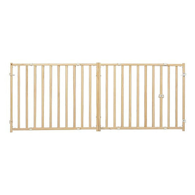 MidWest Homes for Pets Expandable Wood Gate 1ea/50-94in X 24in.