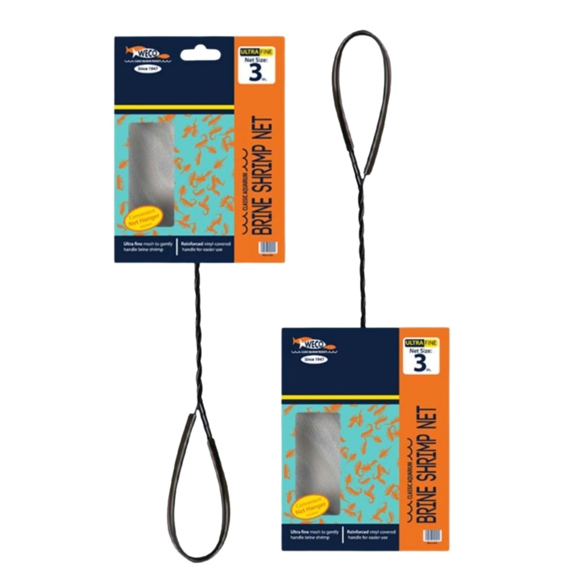 Weco Products Brine Shrimp Net Black, White, 1ea/3 in, Ultra - Fine - Pets Perfect
