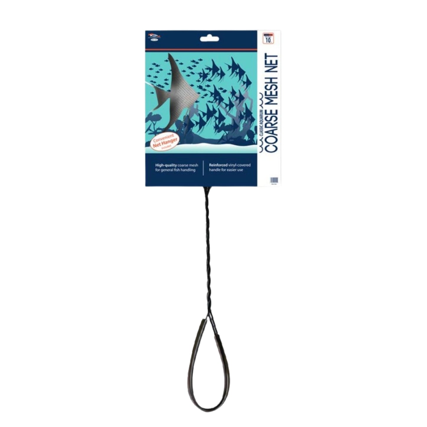 Weco Products Classic Coarse Mesh Net Standard Handle, Black, 1ea/10 in