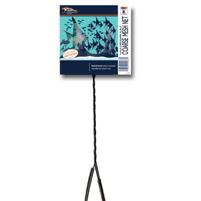 Weco Products Classic Coarse Mesh Net Extra Long Handle, Black, 8 in