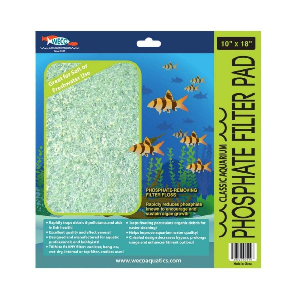 Weco Classic Aquarium Phosphate Aquarium Filter Pad Green