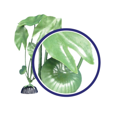 Weco Freshwater Series Tiger Lotus Aquarium Plant, Green, 18 in