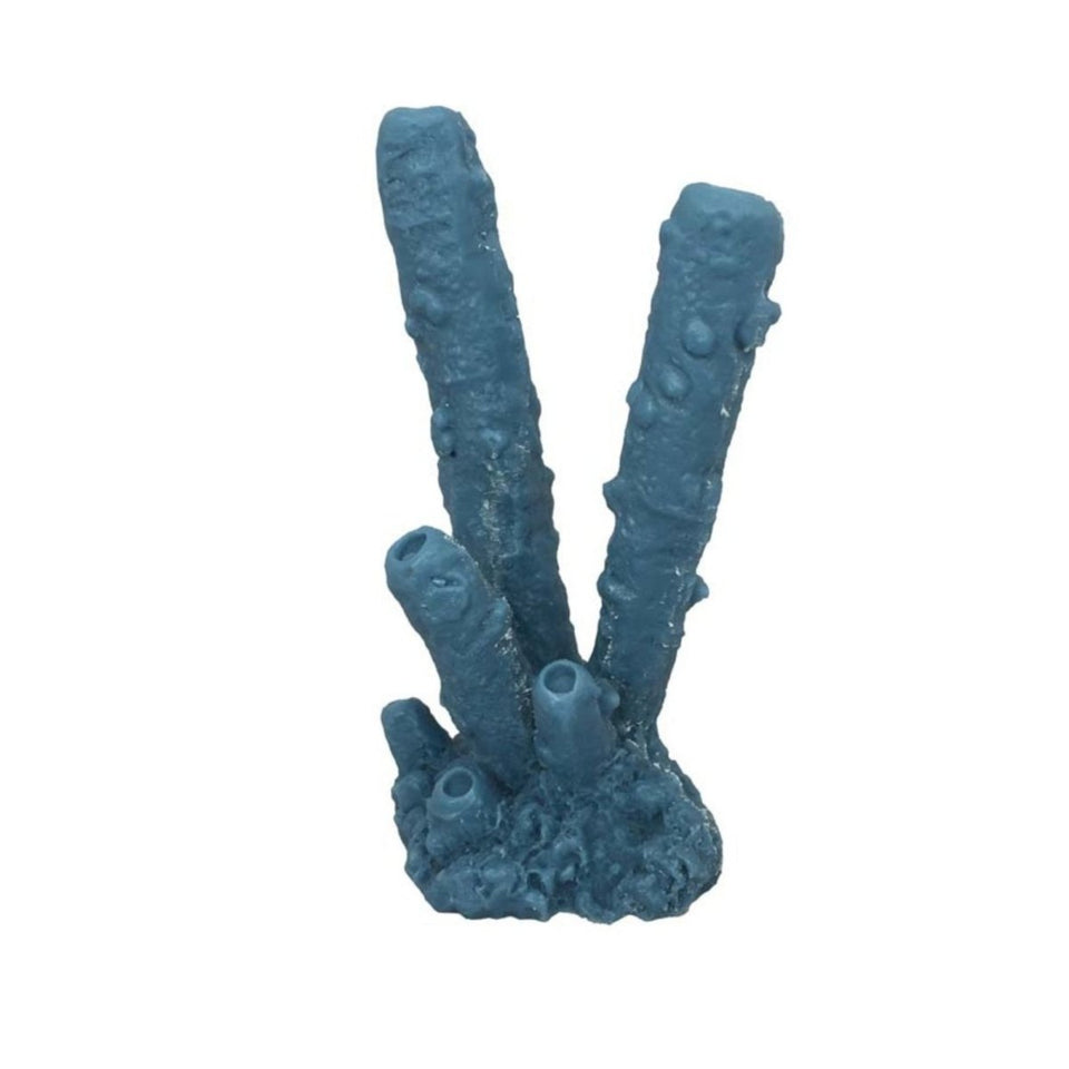 Weco Products South Pacific Coral Tube Sponge Ornament Blue, Medium