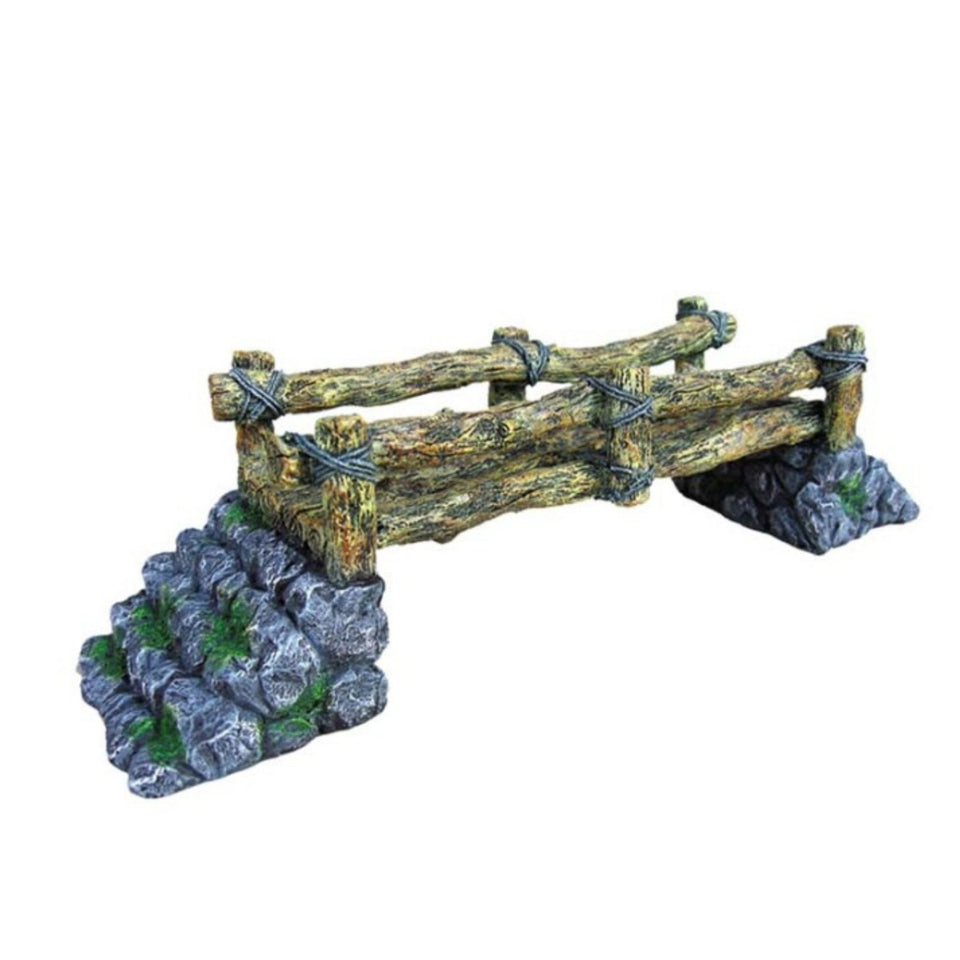 Weco Products Wecorama Log Bridge Aquarium Ornament