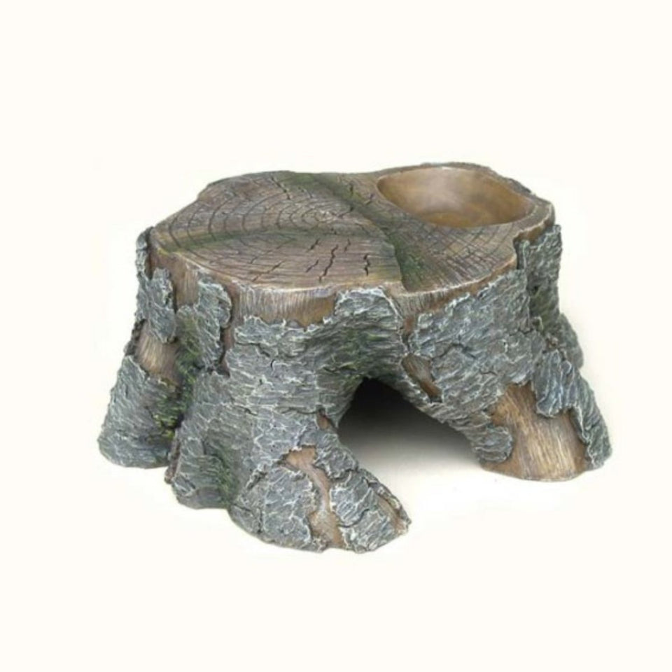 Weco Wecorama Sleepy Hollows Pine Stump Den Terrarium Ornament, Small