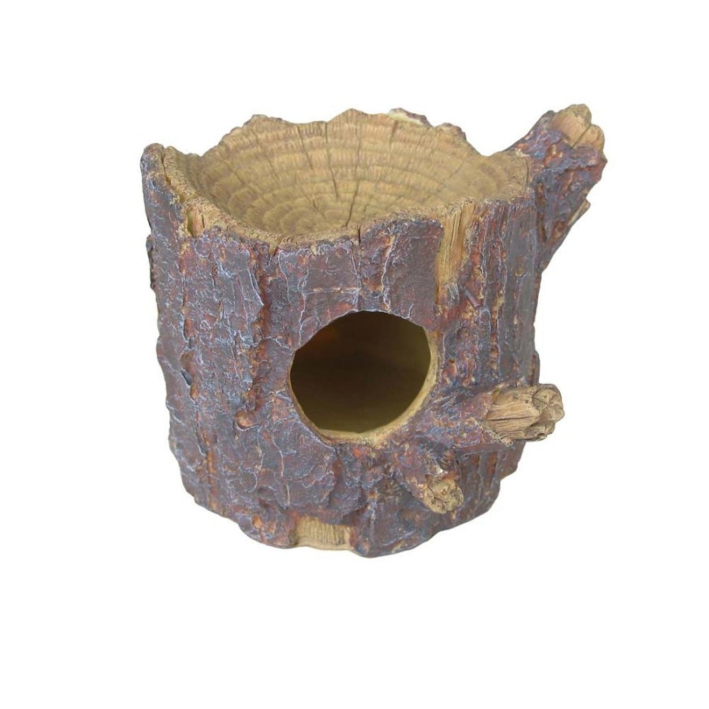 Weco Wecorama Sleepy Hollows Pine Den Lodge Terrarium Ornament with Feeder