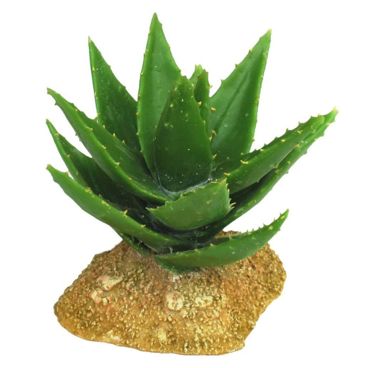 Weco Wecorama Badlands Aloe Vera Terrarium Ornament Brown & Green 5 in