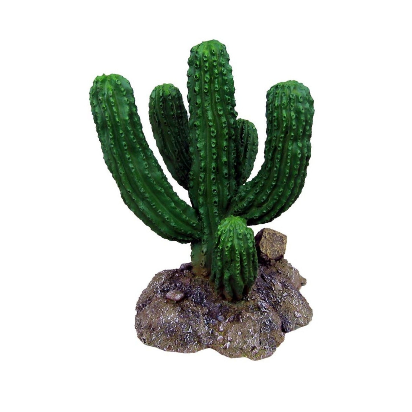 Weco Badlands Saguaro Rock Terrarium Ornament Brown & Green 7.4 in