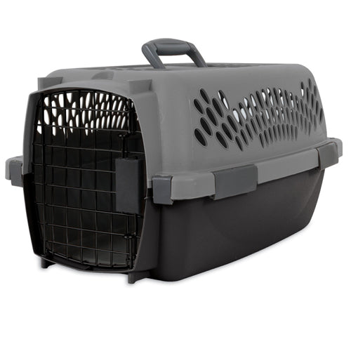 Aspen Porter Traditional Dog Kennel Hard-Sided Light Gray 19 in