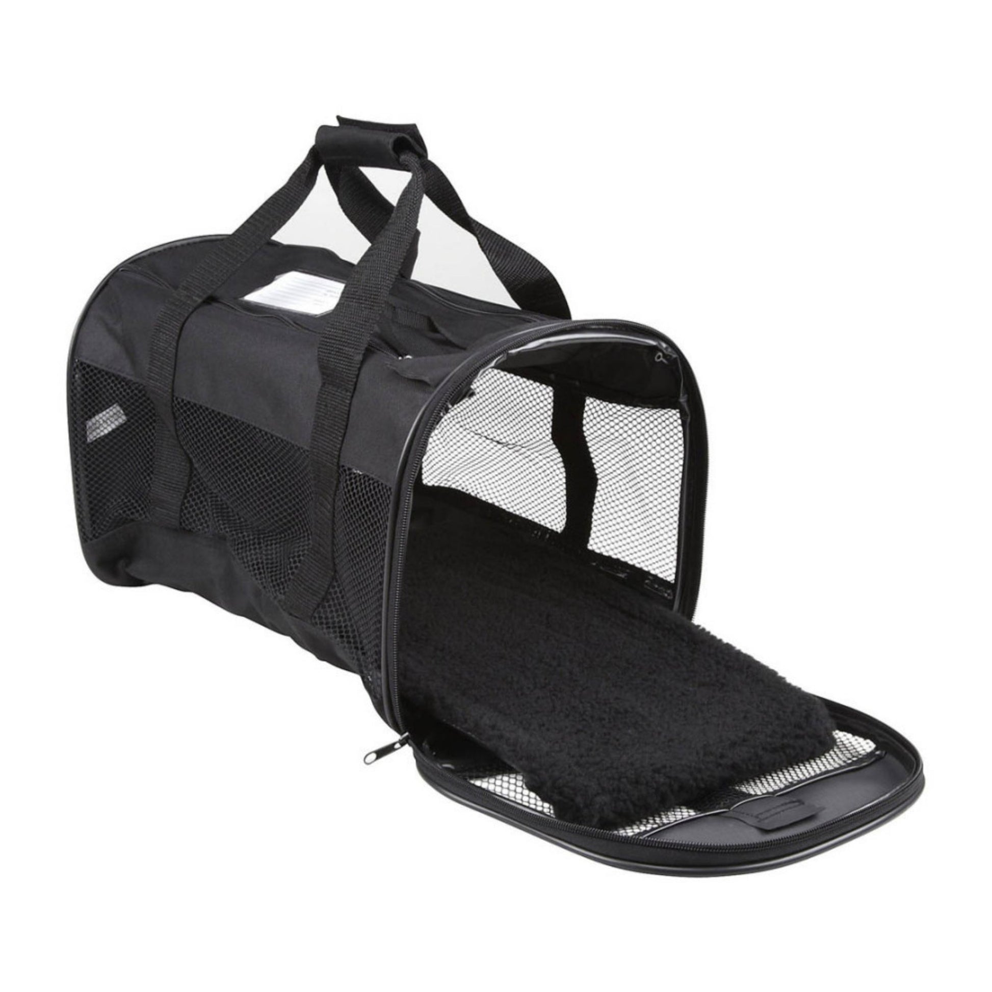 Petmate Plush Soft-Sided Dog Kennel Cab, Black Large, view 3