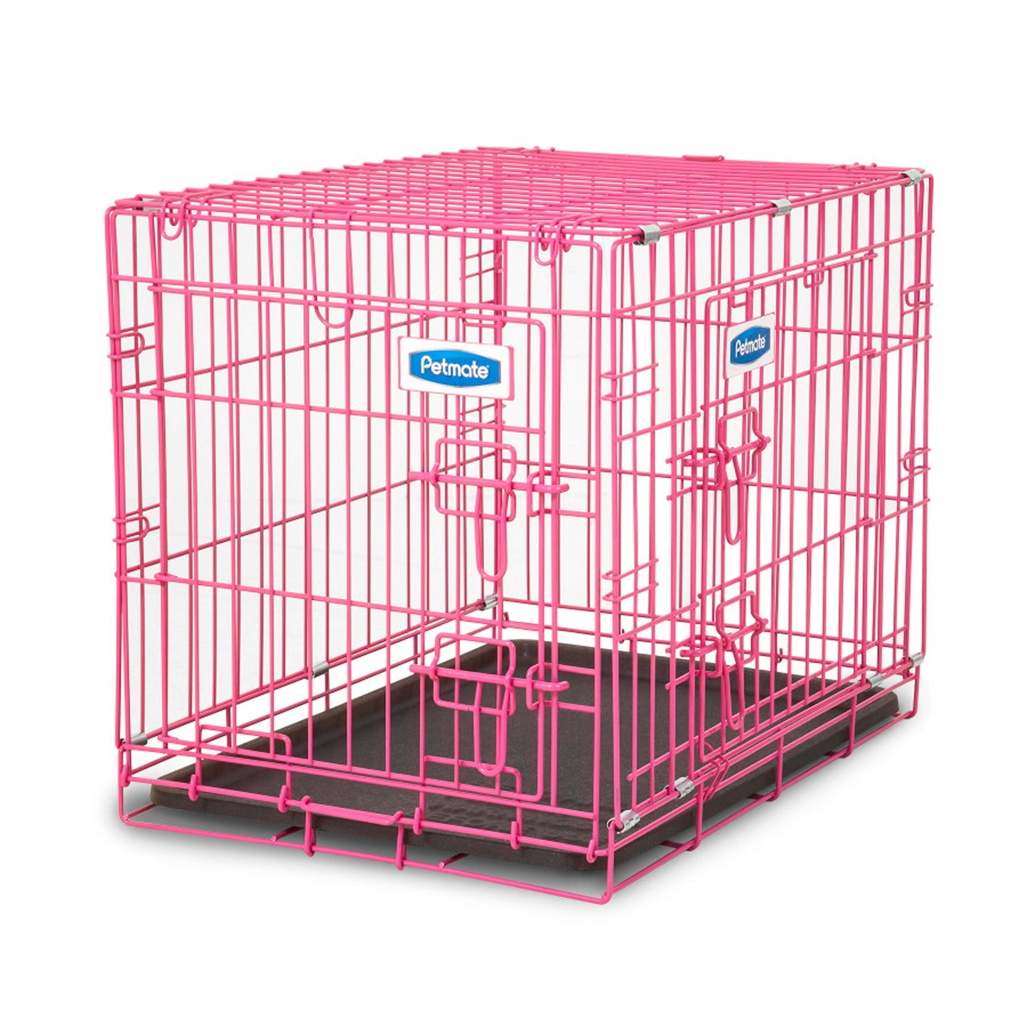 Petmate Puppy 2-Door Training Retreat Kennel, Pink, 24 in