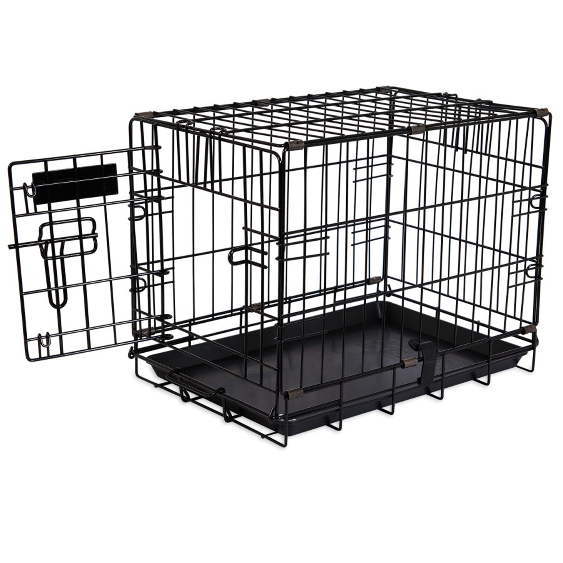 Petmate 2 Door Training Retreat Dog Kennel, Black, 19 in