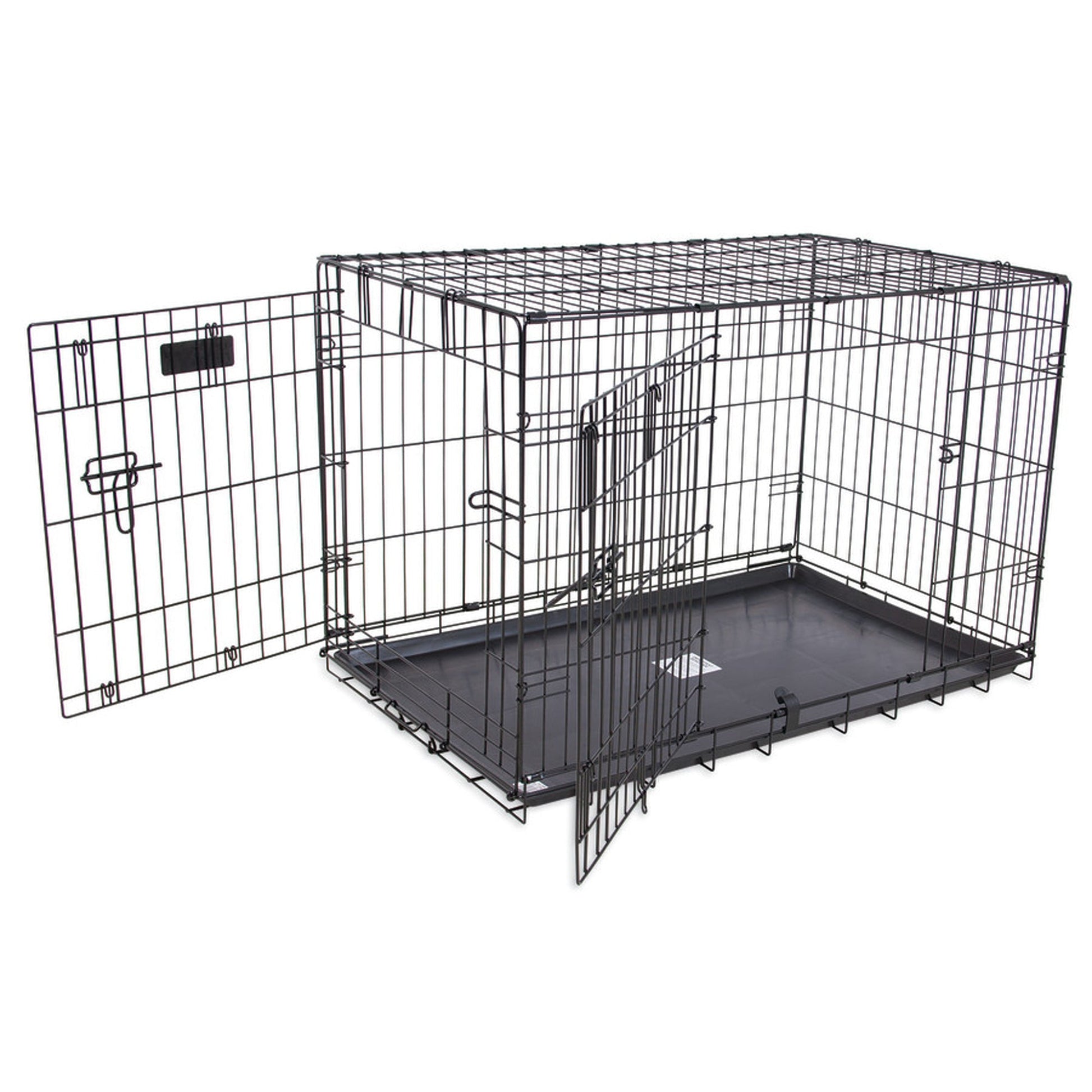 Petmate 2 Door Training Retreat Dog Kennel, Black, 30 in