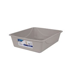 Petmate Basic Cat Litter Pan Mouse Gray, Medium - Pets Perfect