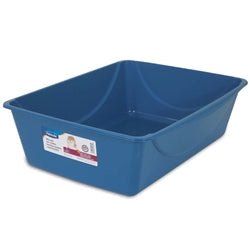 Petmate Basic Cat Litter Pan Mouse Gray, Jumbo (Case of 12) - Pets Perfect
