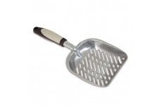 Petmate Metal Cat Litter Scoop Light/Dark Brown 1ea/One Size - Pets Perfect