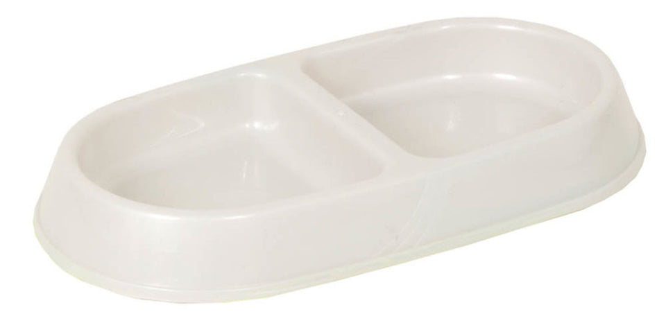 Petmate Lightweight Double Diner Dish Assorted Small - Dog Bowls and Dishes