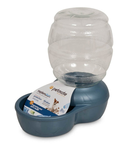 Petmate Replendish Water With Microban Pearl Peacock, Blue Small - Pets Perfect