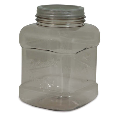 Petmate Mason Style Pet Dog Treat Jar Silver