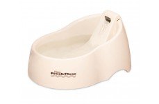 Petmate Deluxe Fresh Flow Fountain For Cats Bleached Linen 1ea/MD - Pets Perfect
