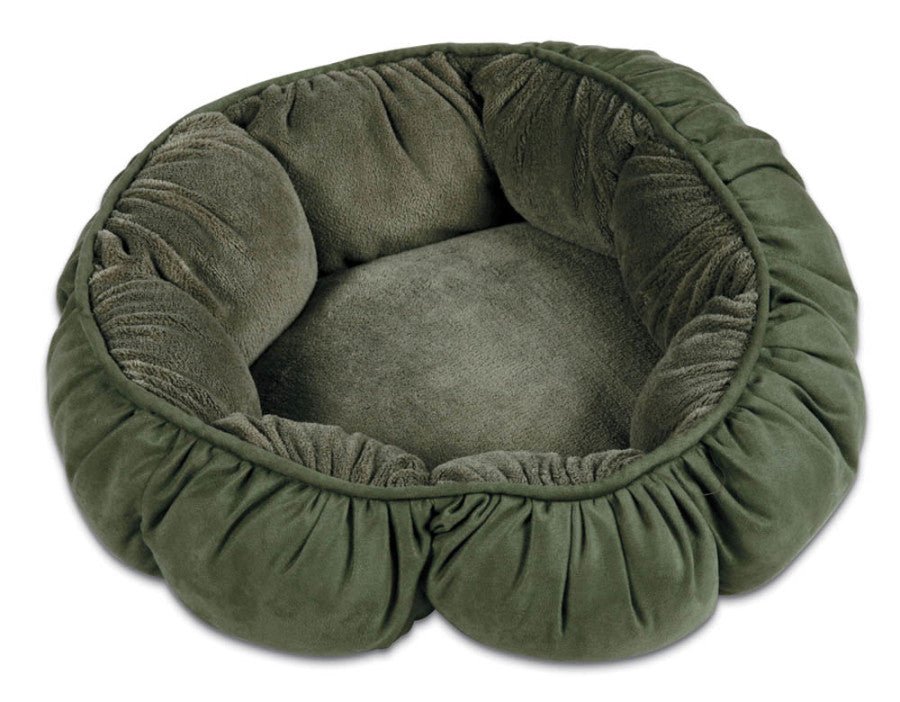 Aspen Puffy Round Pet Bed Assorted 1ea/18 in - Pets Perfect