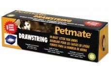 Petmate Hi - Back Drawstring Litter Pan Liners Clear 1ea/8 ct, Jumbo - Pets Perfect