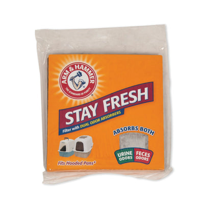 Single gray filter pad packaged with an orange Stay Fresh header card