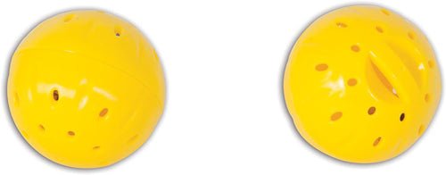 Jackson Galaxy Spiral LED Ball Cat Toy, Yellow 2 ct - Pets Perfect