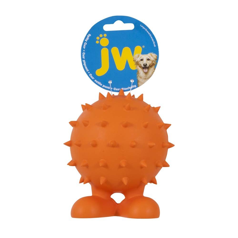 JW Pet Spiky Cuz Dog Toy Assorted 1ea/LG - Pets Perfect