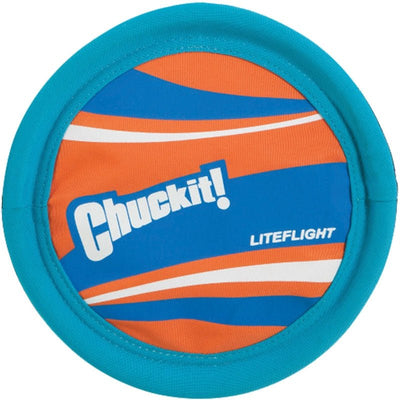 Chuckit! Lite Flight Disc Dog Toy, Blue/Orange, Large