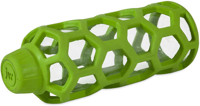 Green honeycomb lattice bottle toy with a clear bottle visible inside