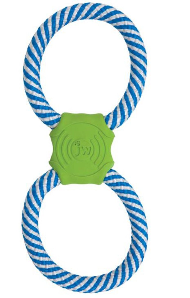 JW Pet Pet Giggle Tug Dog Toy Multi-Color 12 in