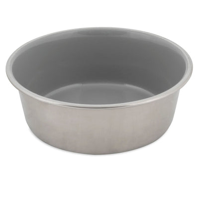 Petmate Painted Stainless Steel Bowl Sleet, Gray 4 Cup - Pets Perfect