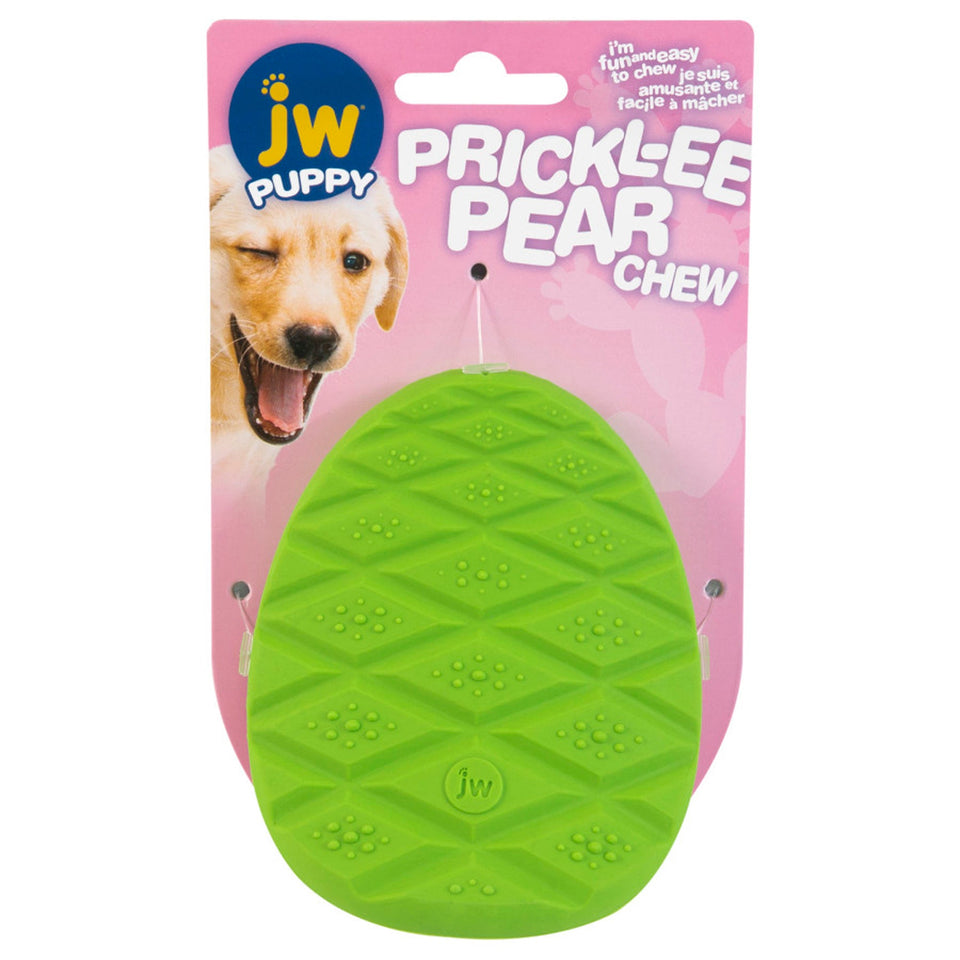 JW Pet Prickl-ee Pear Puppy Teether Chew Dog Toy Puppy